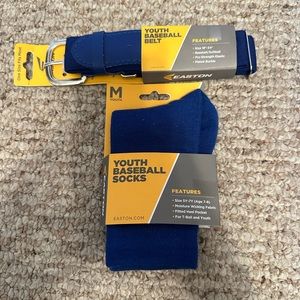 NWT Youth baseball socks and belt